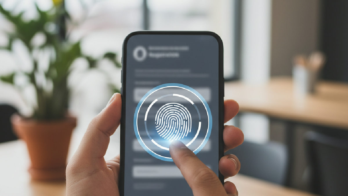 Mobil Winnit uygulamasında kullanıcı doğrulama sürecini temsil eden bir arayüz.